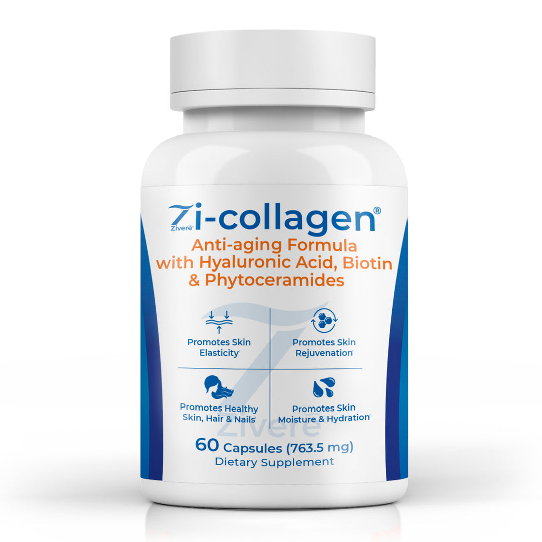 Zi-Collagen marine collagen capsules bottle for skin, hair, and nails support
