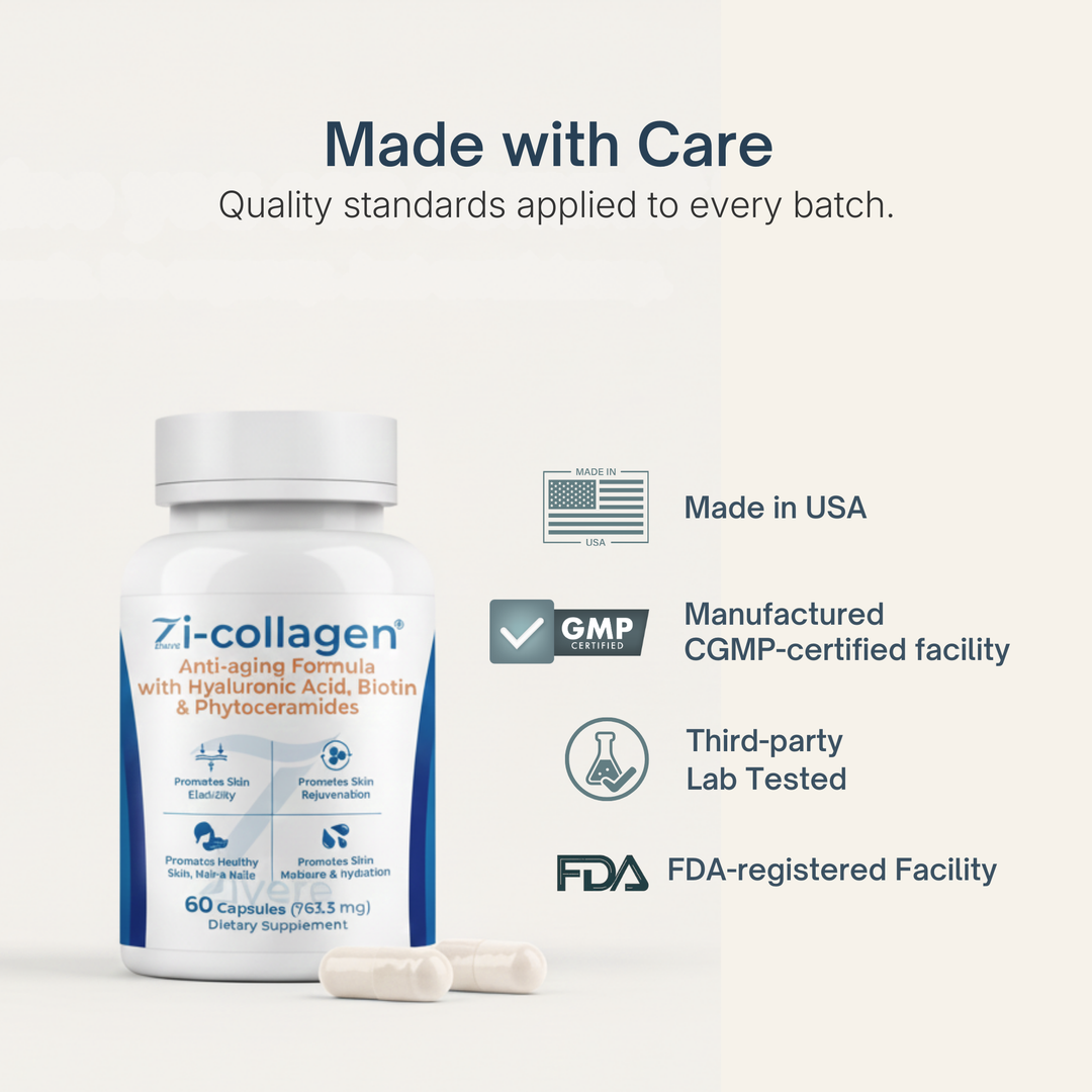 How to take Zi-Collagen: 2 capsules daily, 30-day supply, timeline steps
